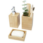 Hedon 3-piece bamboo bathroom set - Image 5