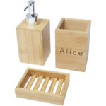 Hedon 3-piece bamboo bathroom set - Image 3