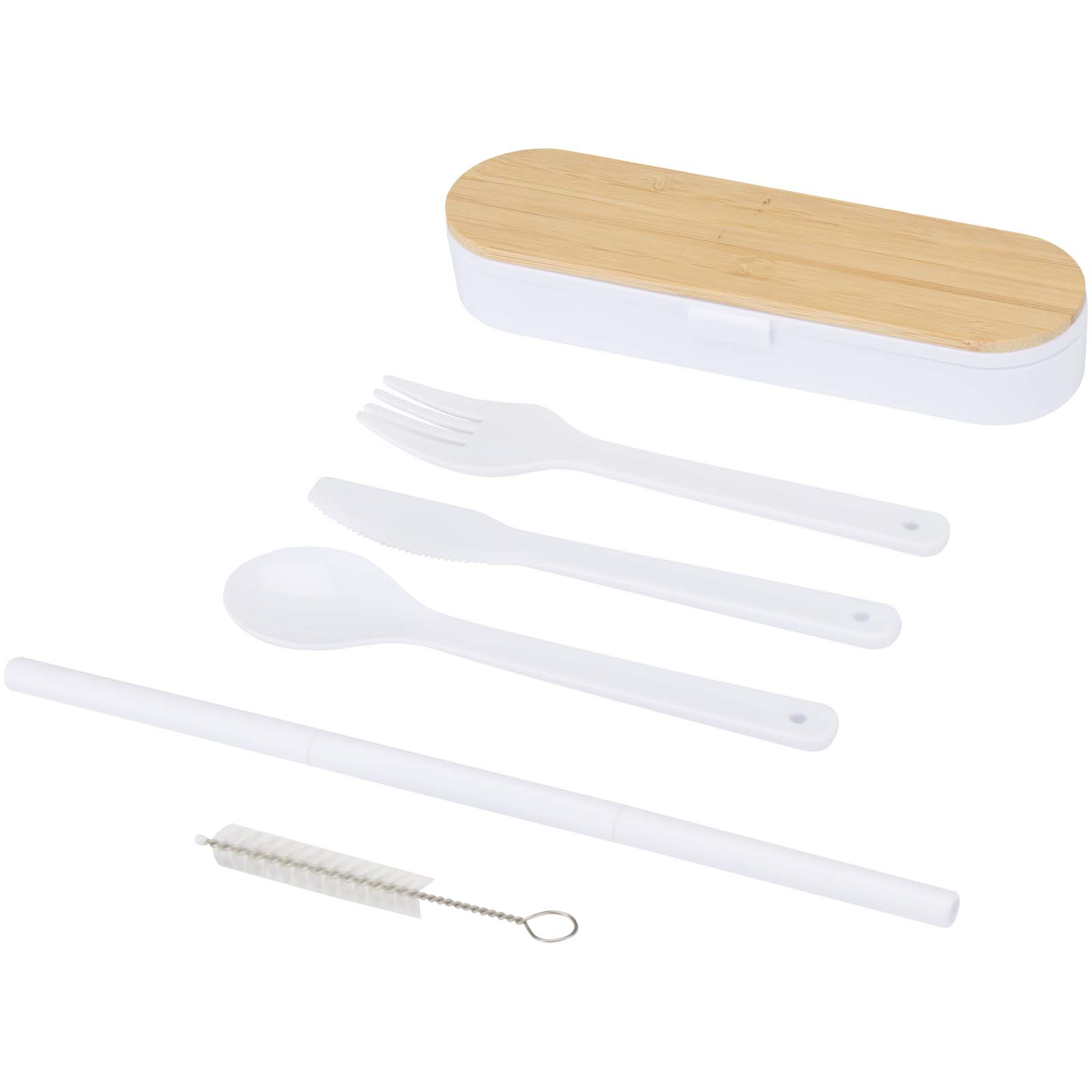 12636501 Runa cutlery set with bamboo lid - Image 1