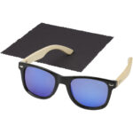Taiyō rPET/bamboo mirrored polarized sunglasses in gift box - Image 6