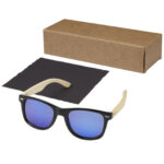Taiyō rPET/bamboo mirrored polarized sunglasses in gift box - Image 7