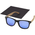 Hiru rPET/wood mirrored polarized sunglasses in gift box - Image 6