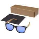 Hiru rPET/wood mirrored polarized sunglasses in gift box - Image 7