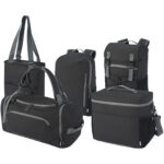 Aqua GRS recycled water resistant duffel backpack 35L - Image 9