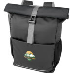 Aqua 15" GRS recycled water resistant roll-top bike bag 20L - Image 2