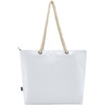 Panama GRS recycled beach cooler tote bag with cord handles 23L - Image 4