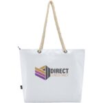 Panama GRS recycled beach cooler tote bag with cord handles 23L - Image 2