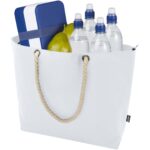 Panama GRS recycled beach cooler tote bag with cord handles 23L - Image 6