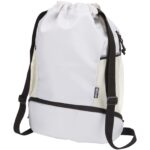 Nomad GRS recycled sports drawstring bag with bottom compartment 18L