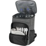 Tundra GRS recycled picnic cooler backpack with cutlery set 20L - Image 6