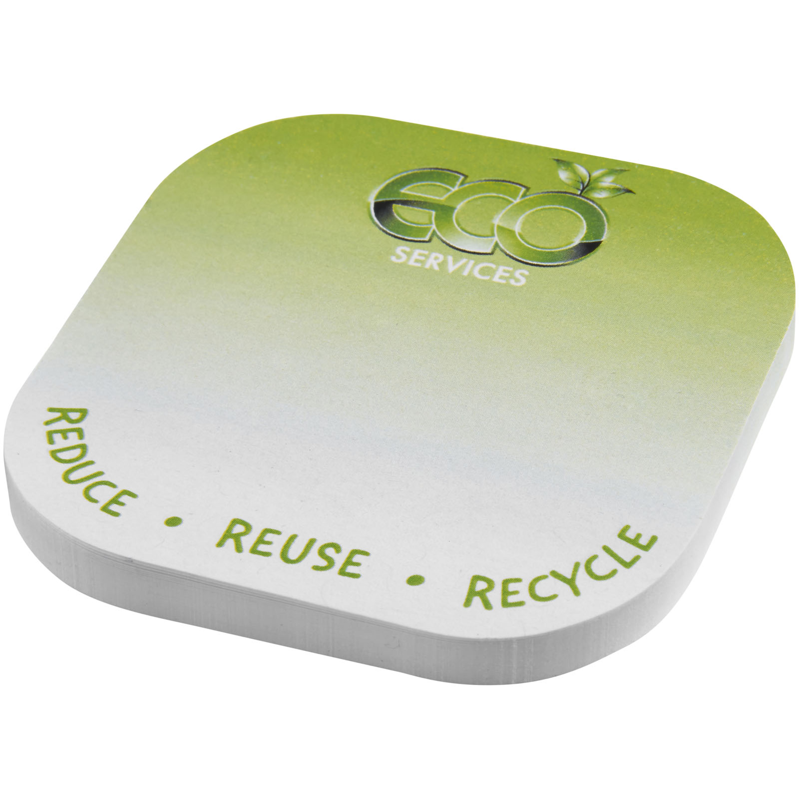21018501 Sticky-Mate® square-shaped recycled sticky notes with rounded corners - Image 1