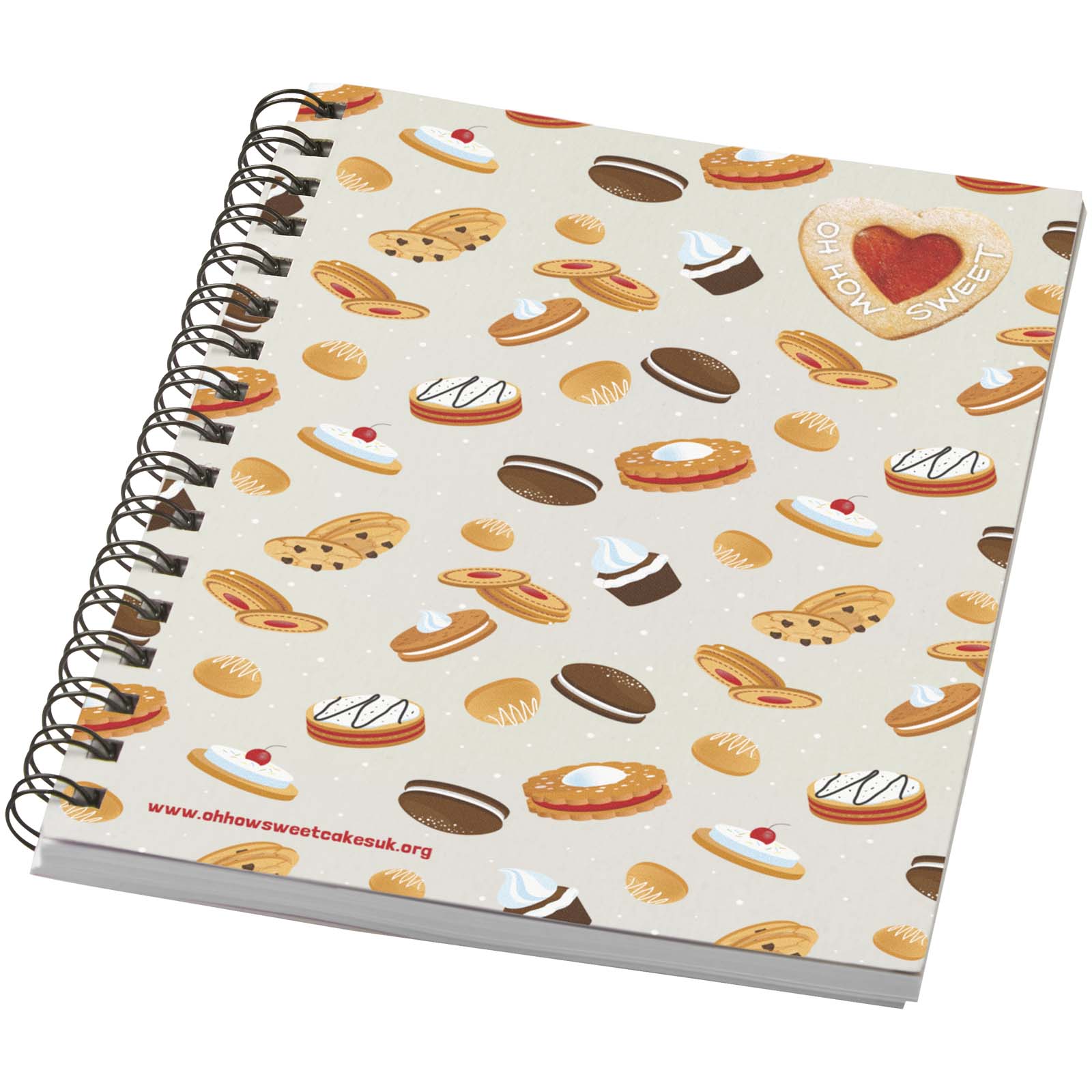 21018802 Desk-Mate® A6 colour spiral notebook - Image 1