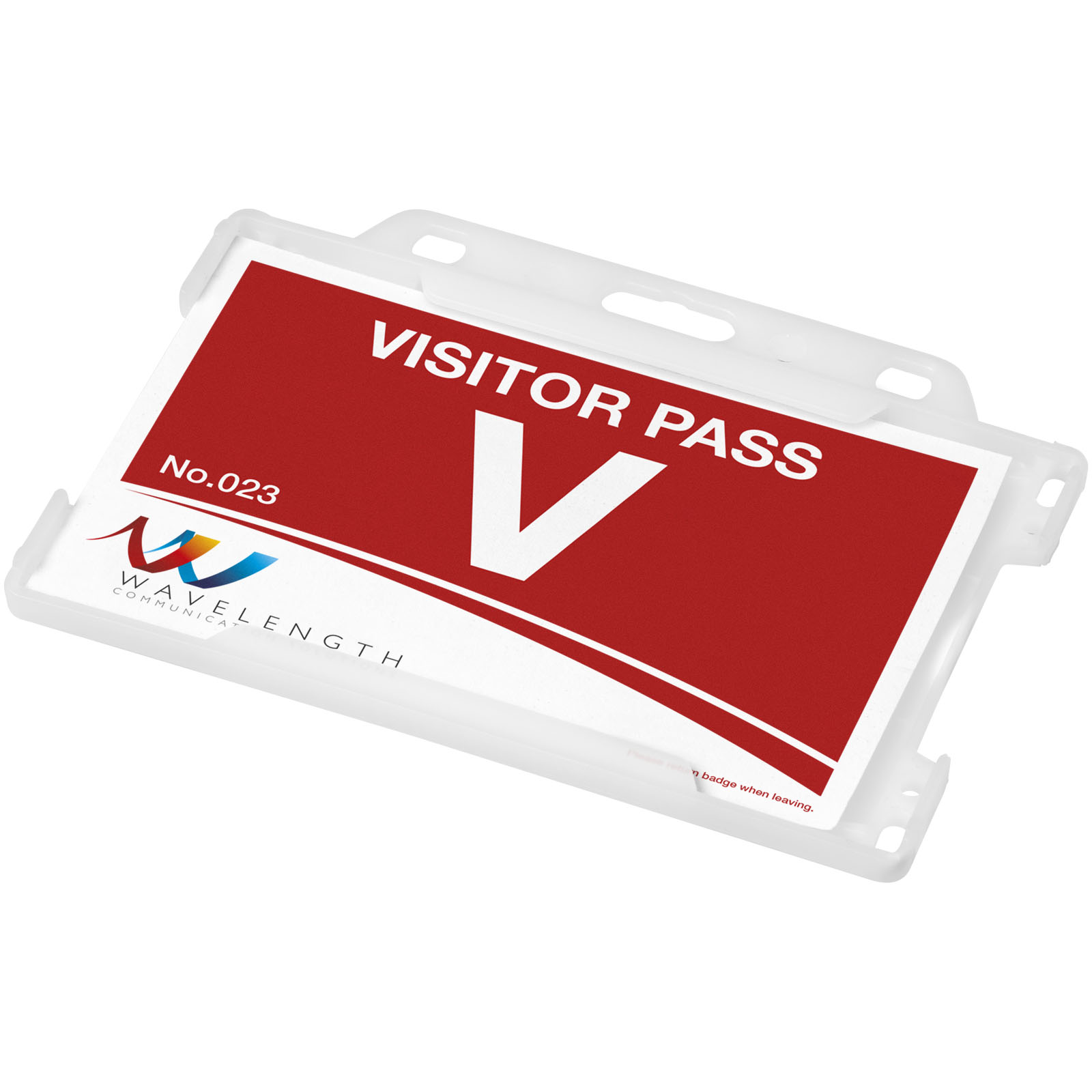 21019301 Vega recycled plastic card holder - Image 1