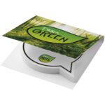 Sticky-Mate® soft cover speech bubble shaped sticky notes