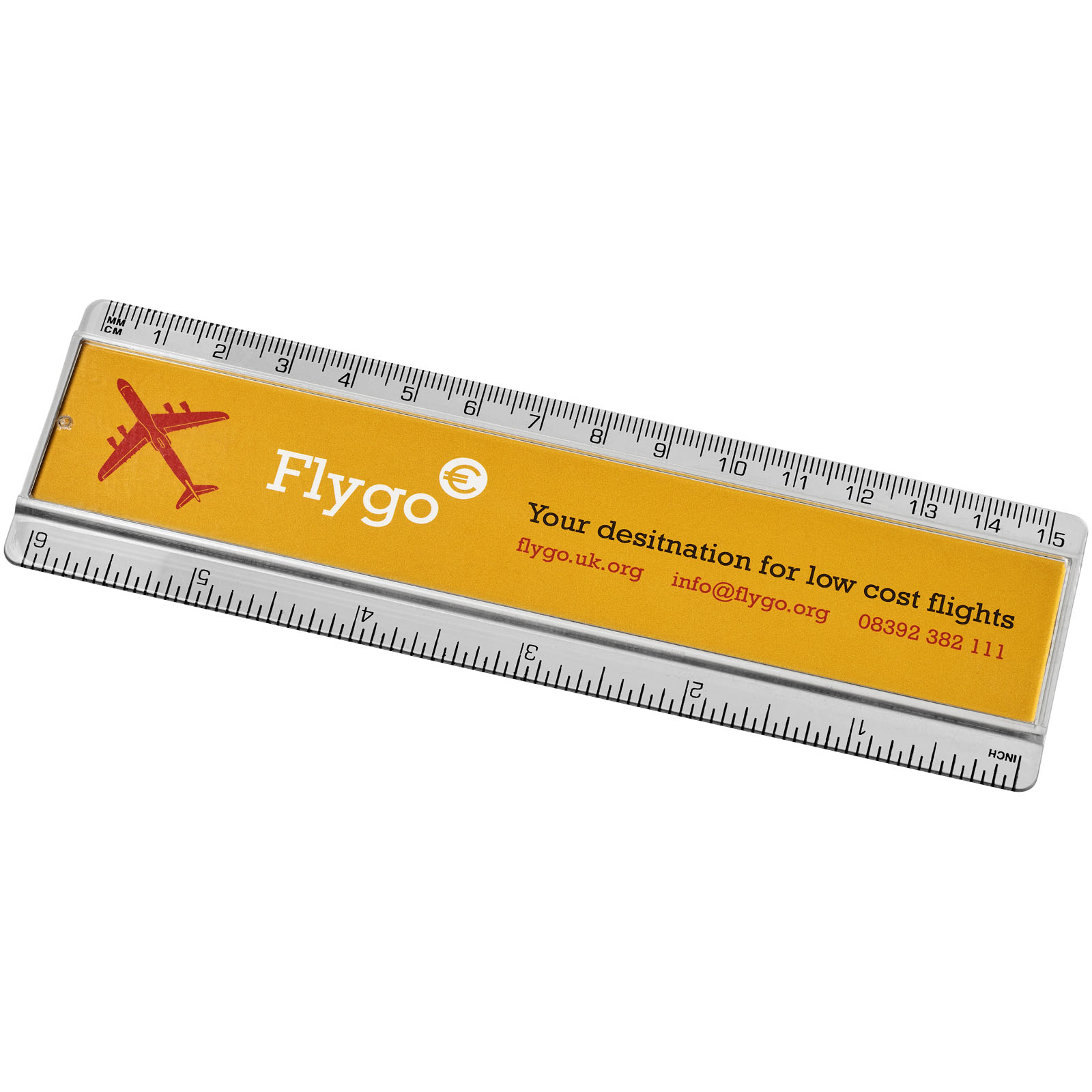21053800 Ellison 15 cm plastic insert ruler - Image 1