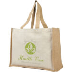 Varai 320 g/m² canvas and jute shopping tote bag 23L - Image 3