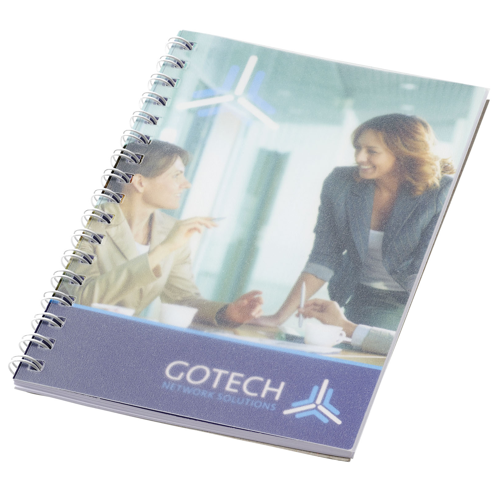 2124800 Desk-Mate® spiral A6 notebook PP cover - Image 1