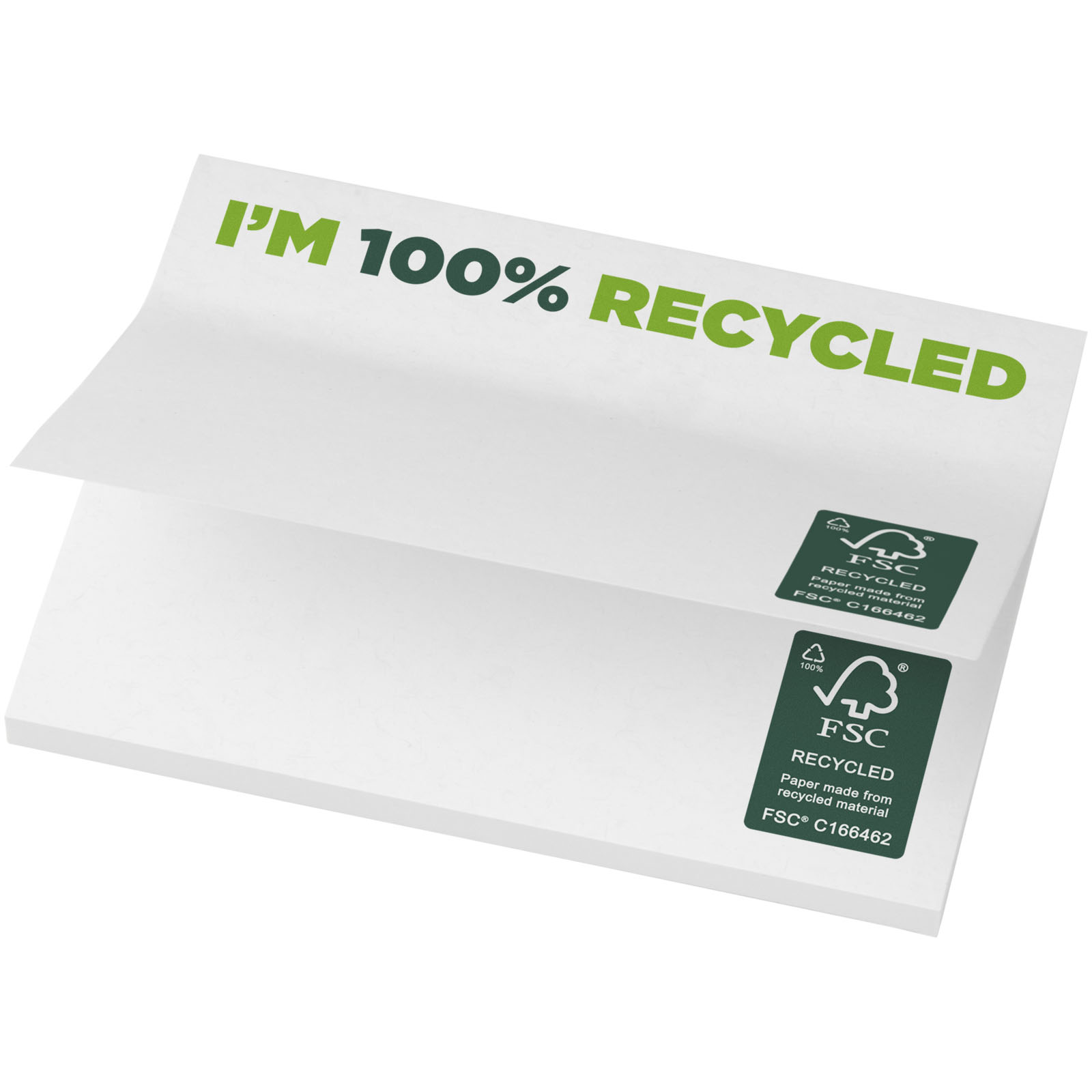 2128701 Sticky-Mate® recycled sticky notes 100x75 mm - Image 1