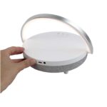 Prixton 4-in-1 10W Bluetooth® speaker with LED light and wireless charging base - Image 4