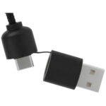 SCX.design C38 40W 5-in-1 rPET light-up logo charging cable with squared wooden casing - Image 6