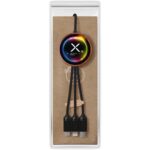 SCX.design C40 5-in-1 rPET light-up logo charging cable and 10W charging pad - Image 3