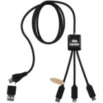 SCX.design C45 5-in-1 rPET charging cable with data transfer - Image 3