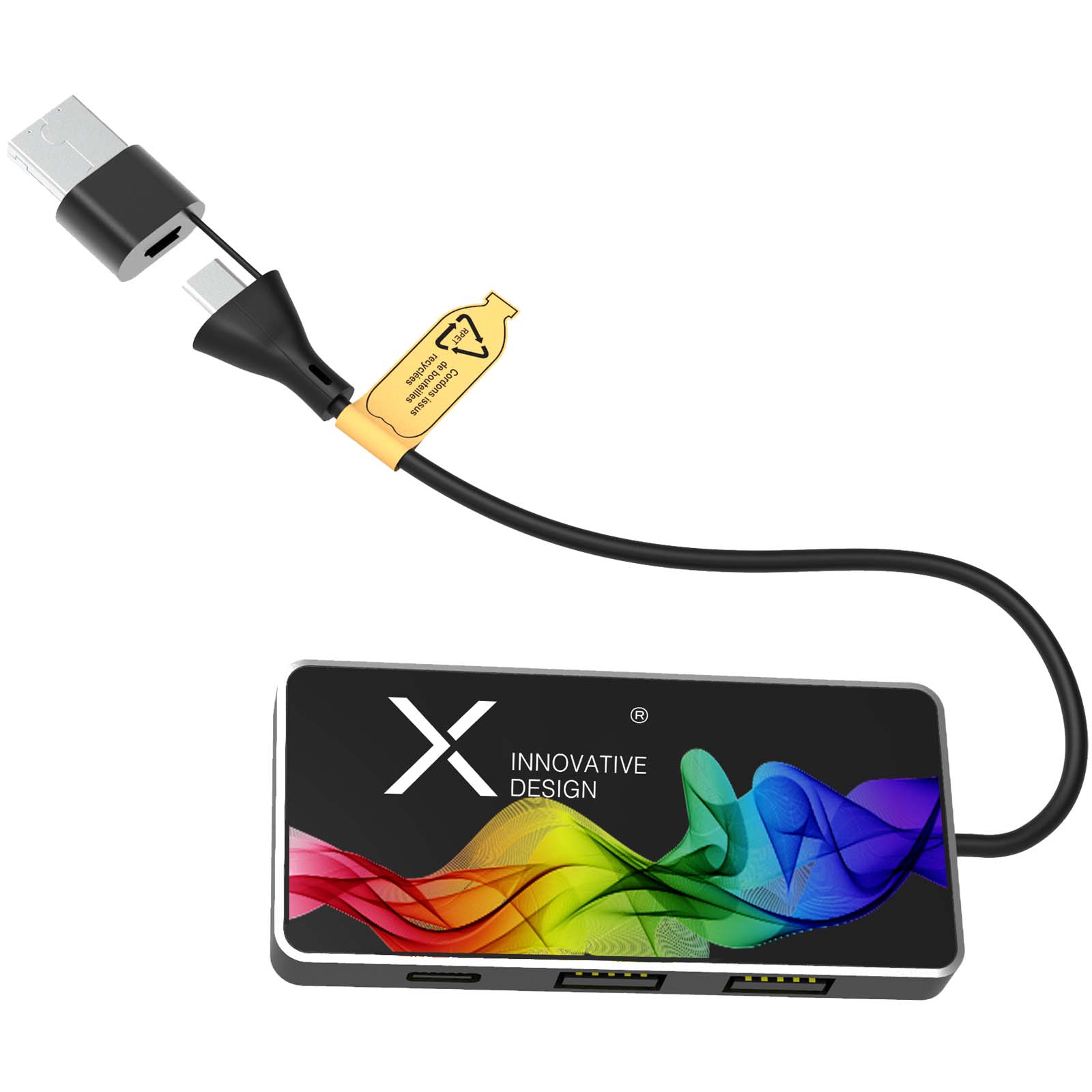 2PX16590 SCX.design H20 8-in-1 USB hub with dual input and 6-ports - Image 1