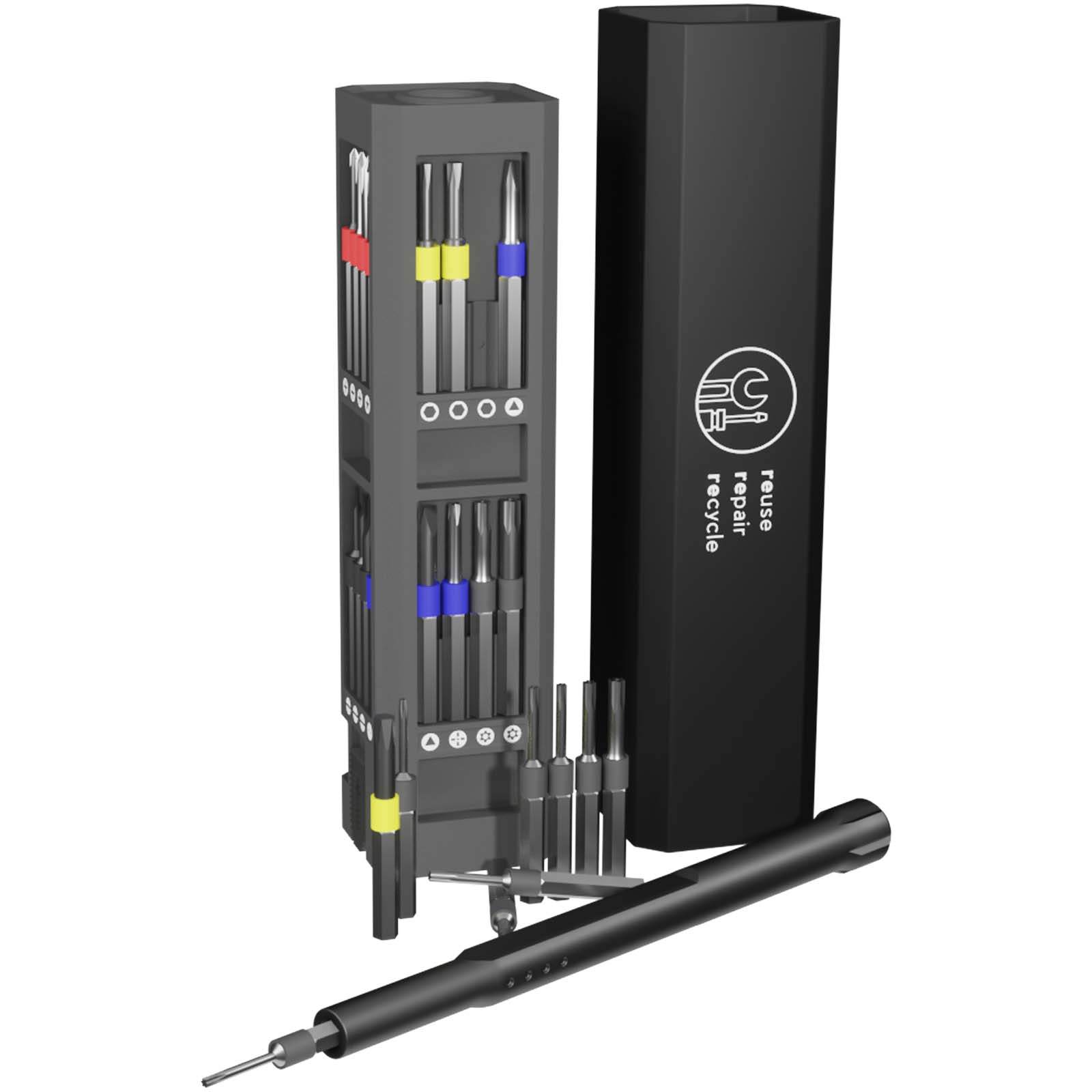 2PX17090 SCX.design T20 30-piece screwdriver and repair set in aluminium case - Image 1