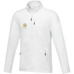 Amber men's GRS recycled full zip fleece jacket - Image 2