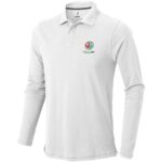 Calgary 200 g/m2 long sleeve men's polo - Image 4