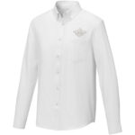 Pollux 130 g/m2 long sleeve men's shirt - Image 2