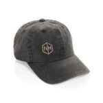 BEAU AWARE™ Washed 6 panel 270gsm cotton twill cap - Image 6