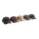 BEAU AWARE™ Washed 6 panel 270gsm cotton twill cap - Image 7