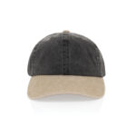 BEAU AWARE™ Washed 6 panel 270gsm cotton twill two tone cap - Image 3