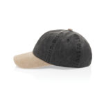 BEAU AWARE™ Washed 6 panel 270gsm cotton twill two tone cap - Image 4