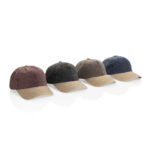 BEAU AWARE™ Washed 6 panel 270gsm cotton twill two tone cap - Image 7