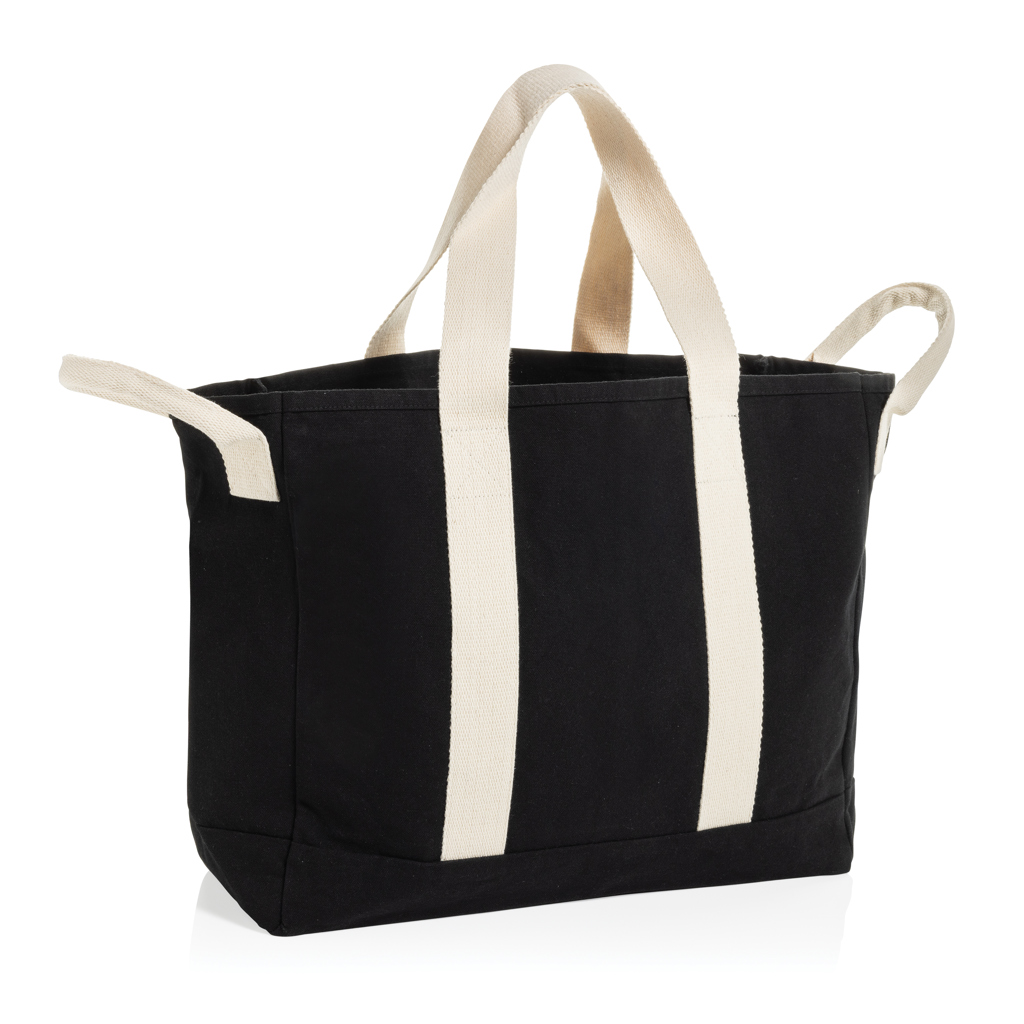 P763.5501__B_1__b53c74c03ae94ae99ced821ace01a7fc BEAU AWARE™ Beach bag 400gsm recycled canvas, with side hand - Image 1