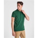 Prince 210 g/m² organic cotton short sleeve men's polo - Image 5
