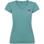 Victoria 155 g/m² short sleeve women's v-neck t-shirt - Image 2