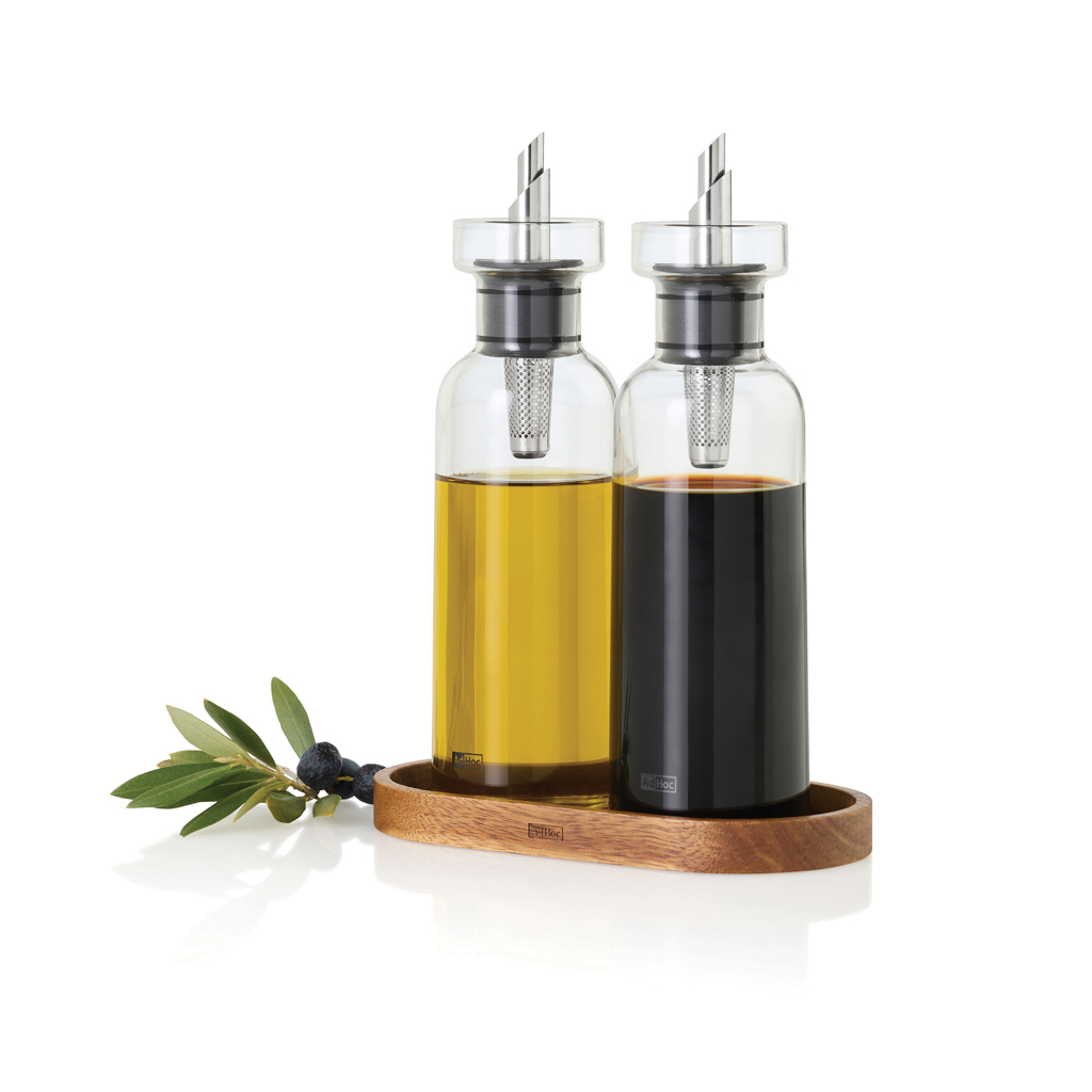 RBBE81__B_1__34a3f92c1b6a468bb43298f82d98f54c AdHoc Menage AromaPour Oil and vinegar pourer set 300ml - Image 1