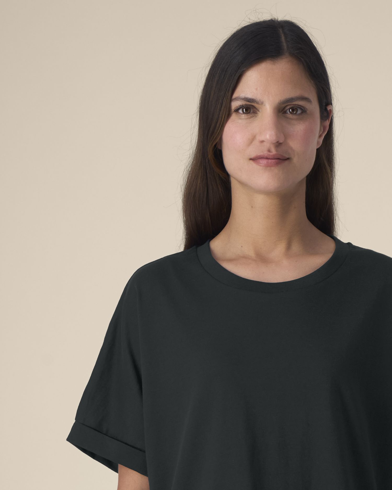 SFD1_STTW089_C002 Stella Collider - The women's oversized rolled-sleeve t-shirt - Image 1
