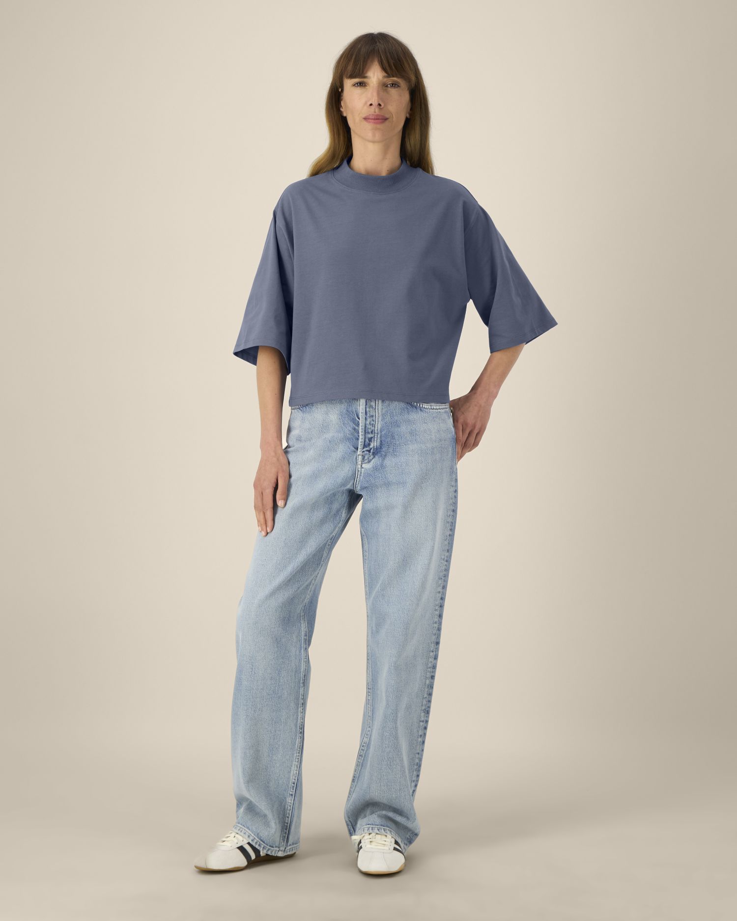 SFM5_STTW259_C156 Stella Raya - The women's cropped t-shirt in recycled cotton - Image 1
